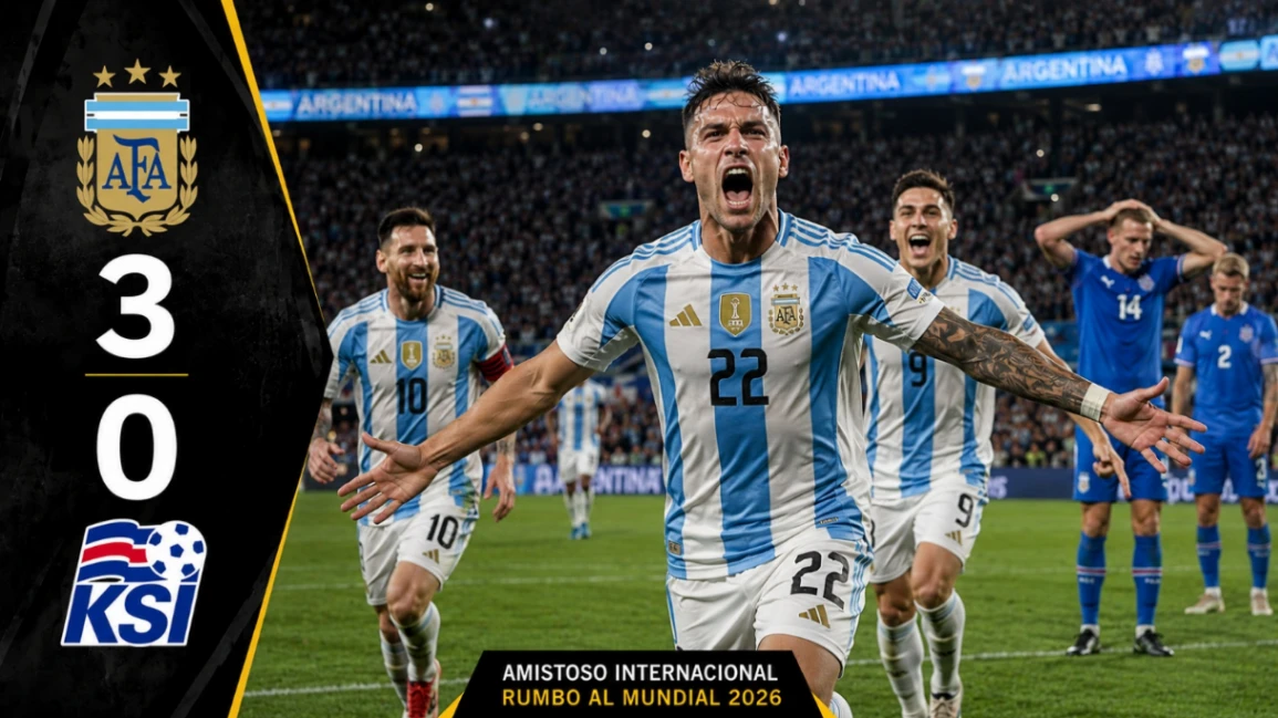 Messi anota y asiste en el último test de Argentina antes del Mundial